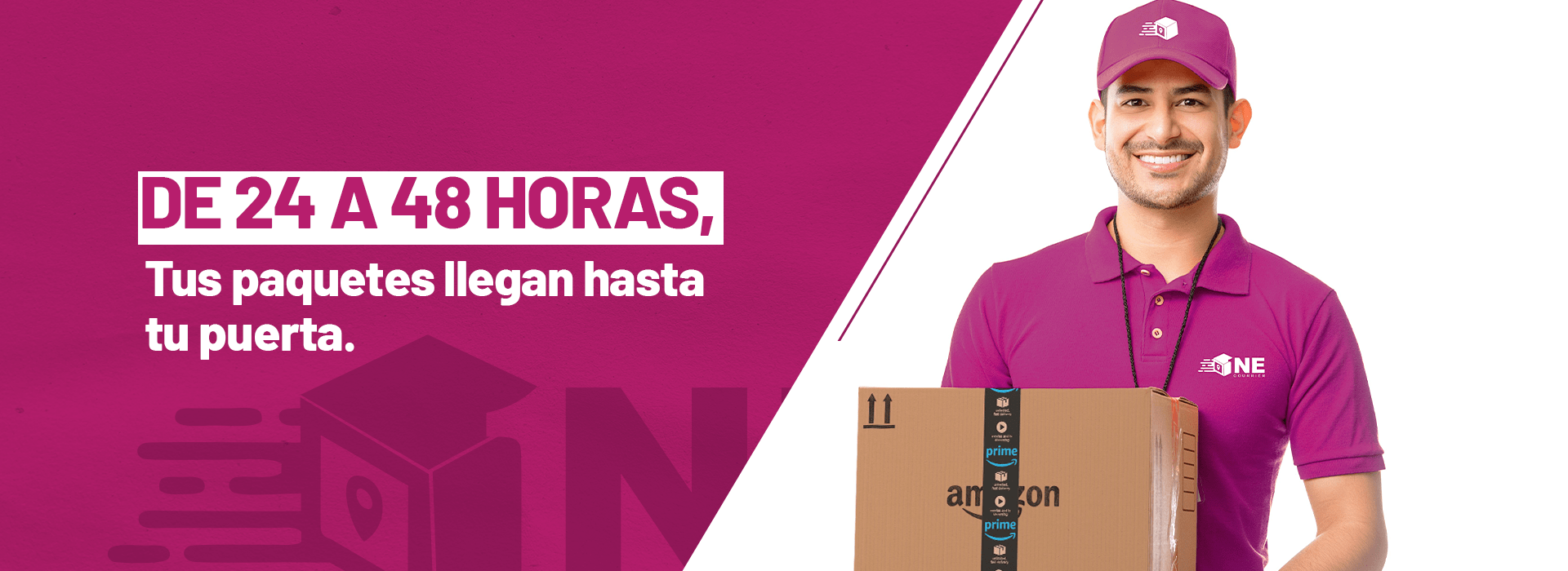 De 24 a 48 horas, tus paqutes llegan hasta tu puerta.